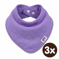 Bambusový slintáček XKKO BMB - Lilac 3x1ks VO bal.