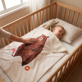 Dětská španělská deka XKKO LUX 75x100 - Bear