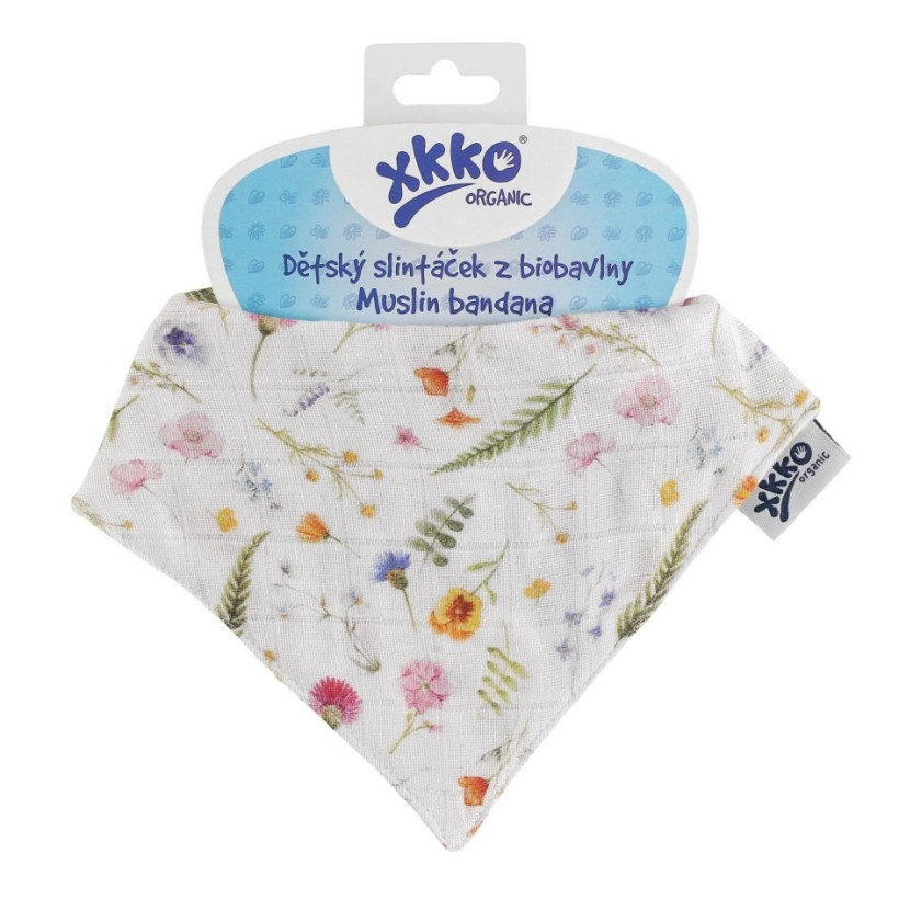 Dětský slintáček XKKO Organic - Summer Meadow