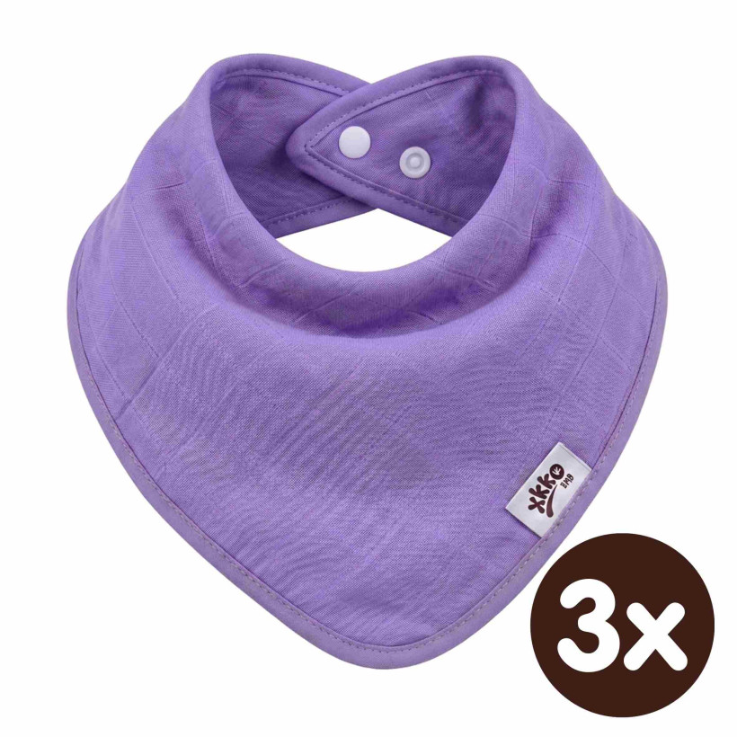 Bambusový slintáček XKKO BMB - Lilac 3x1ks VO bal.