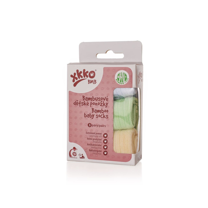 Ponožky XKKO BMB Pastels For Boys - 6-12m 3páry