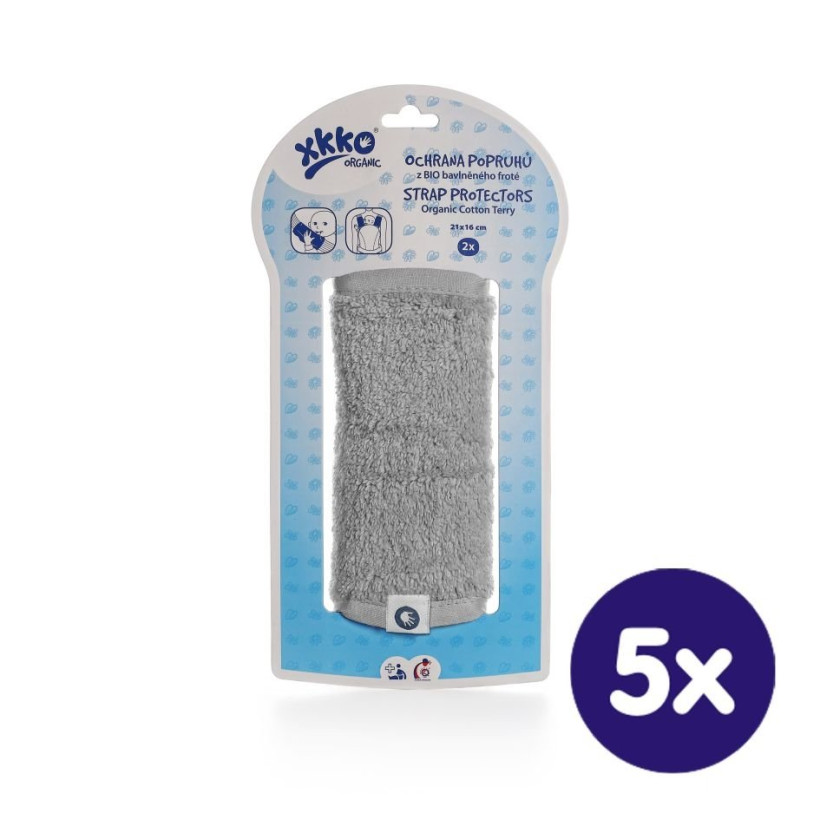 Ochrana popruhů XKKO Organic - Silver 5x1bal. (VO bal.)