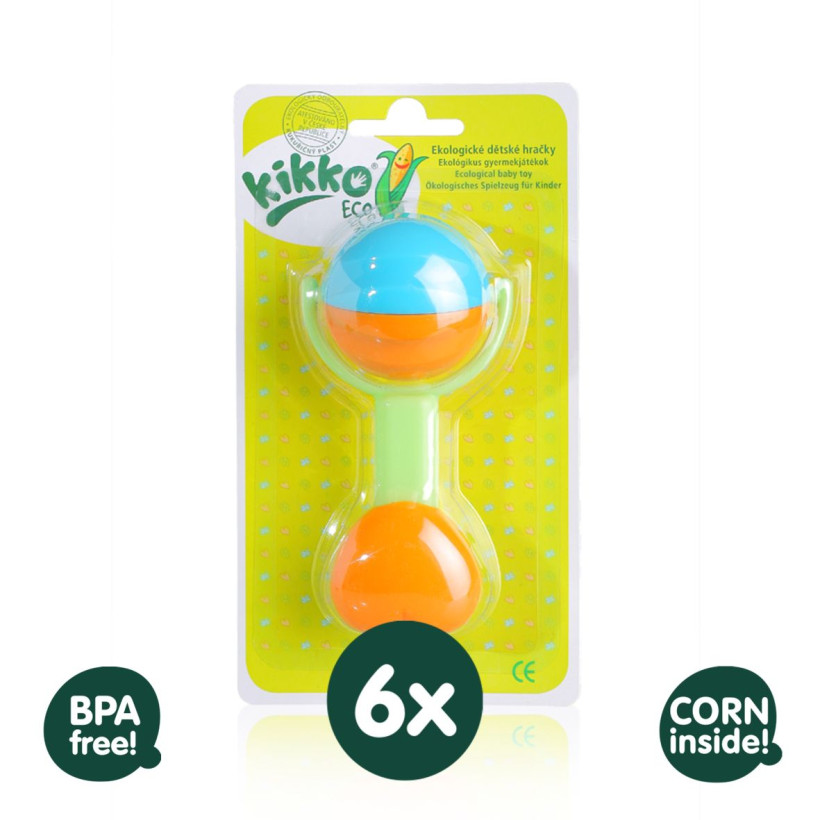 Ekologické hračky XKKO ECO - 6x Srdce VO bal.