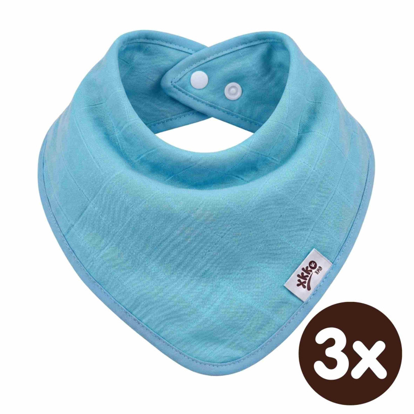 Bambusový slintáček XKKO BMB - Turquoise 3x1ks VO bal.