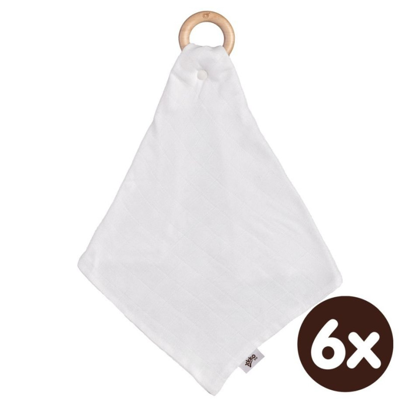 Kousátko XKKO BMB s plenkou - Bílá 6x1ks (VO bal.)