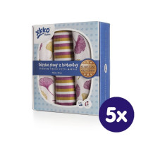 Dětské pleny z biobavlny XKKO Organic 70x70 Staré časy - Jinan 5x3ks (VO bal.)