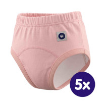 Tréninkové kalhotky XKKO Organic - Baby Pink 5x1ks (VO balení)
