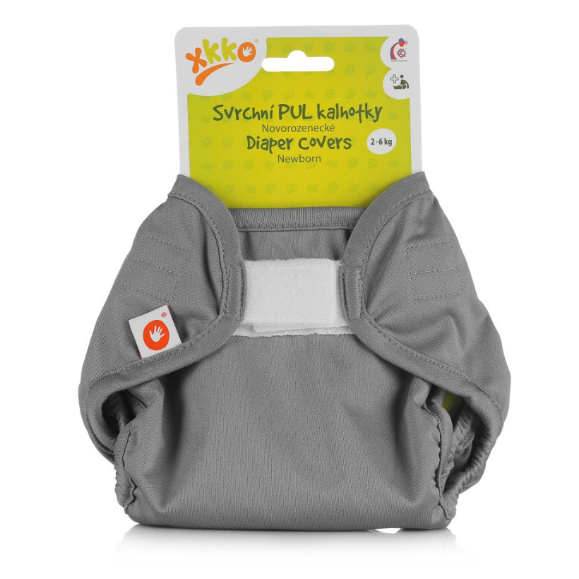 Svrchní PUL kalhotky XKKO Newborn - Grey